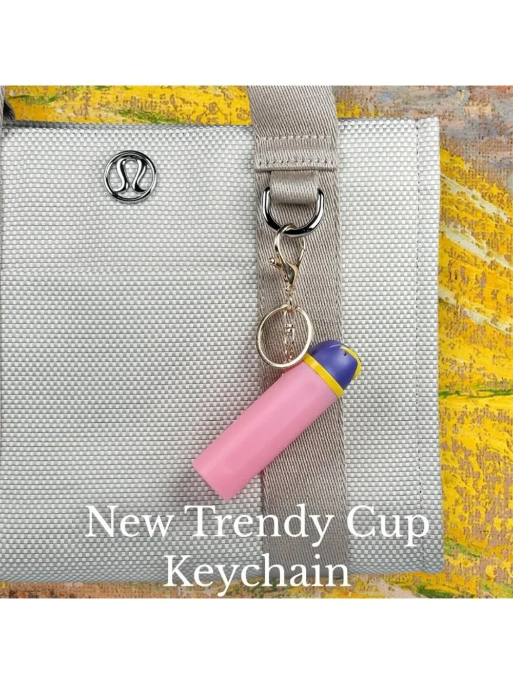 Trendy Mini Bottle Keychain Accessories for Water Tumblers & Lip Balm Holder